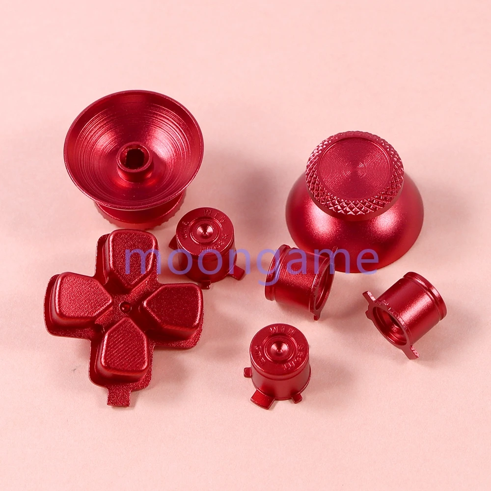 1 مجموعة استبدال المعادن التناظرية Thumbsticks قبعات Dpad ABXY رصاصة أزرار ل PS5 تحكم متحكم Thumb Stick قبضة #5