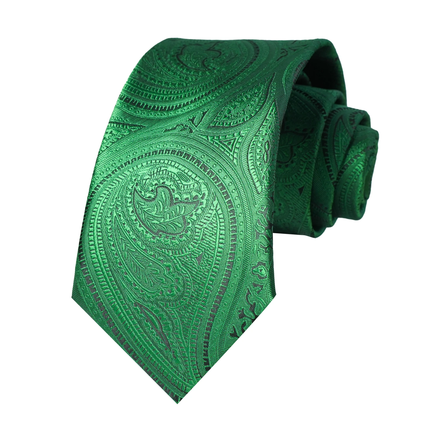 Herren Paisley Jacquard Krawatte Luxuriöse Polyester-Seidenkrawatte Klassische Formelle Business-Hochzeits-Party-Krawatte Modisches Anzug-Accessoire – Detail 7