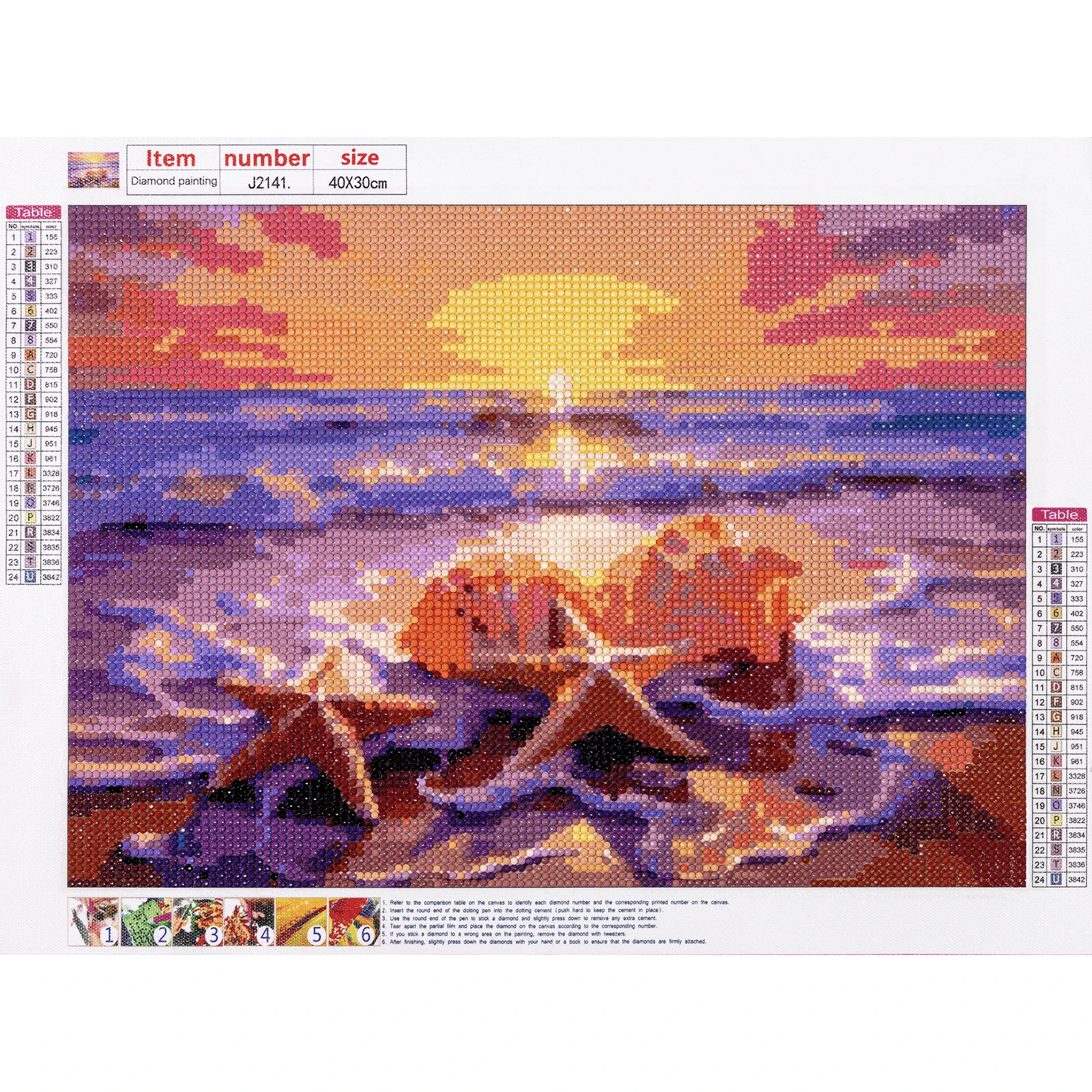 Landscape Diy Diamond Painting Set Landscape Diamond Embroidery Painting Rhinestone Round Diamond Art Home Decoration