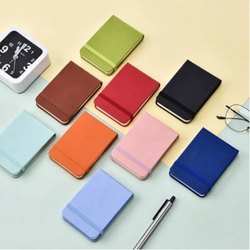 Lindo cuaderno A7 Mini cuaderno de bolsillo de Color fruta libro de contabilidad portátil planificador diario semanal estudio trabajo Bloc de notas papelería