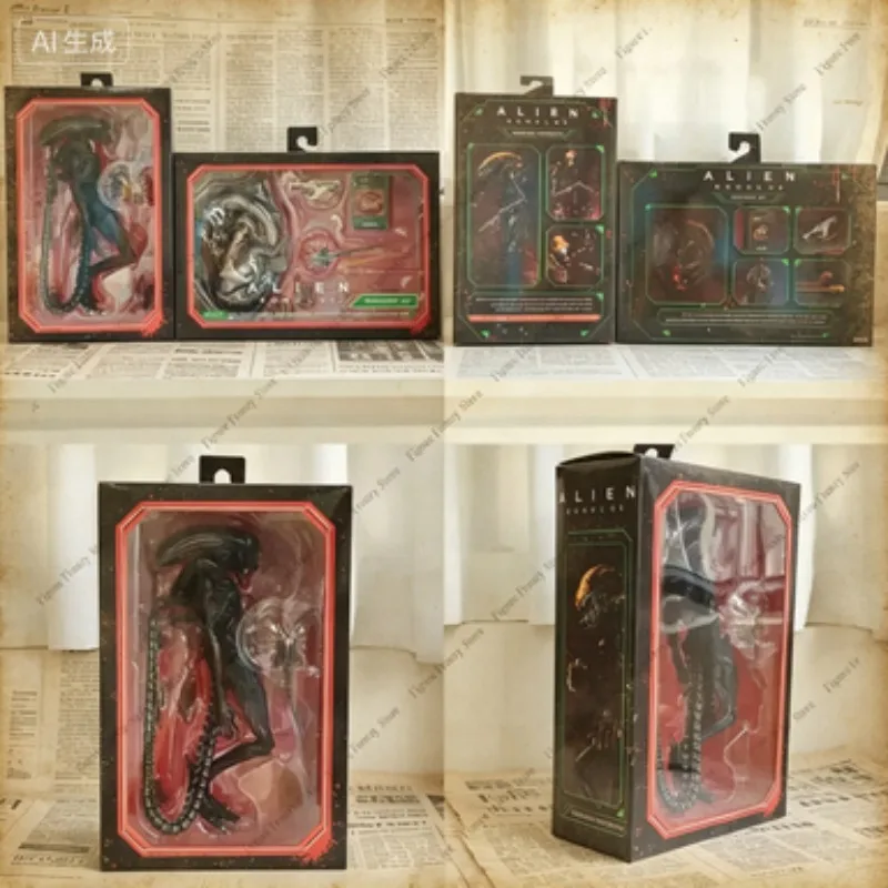 

Special Offer 24CM NECA Alien Romulus Scorched Xenomorph Anime Action Figure Collectible Toy for Adults and Kids