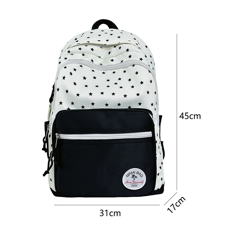 حقيبة ظهر للطلاب بتصميم لطيف بسعة كبيرة من النايلون حقيبة ظهر نسائية كاجوال للفتيات حقيبة ظهر للسفر حقيبة حمل على الظهر #6