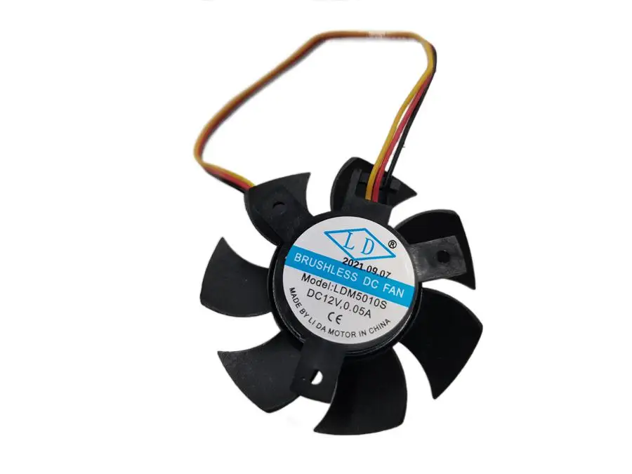 Fan For LDM5010S DC5010MB1 AV-F5010MB YY5010H12B DC 12V 0.05A Diameter 47MM hole distance 26MM 4-wire mainboard cooling fan