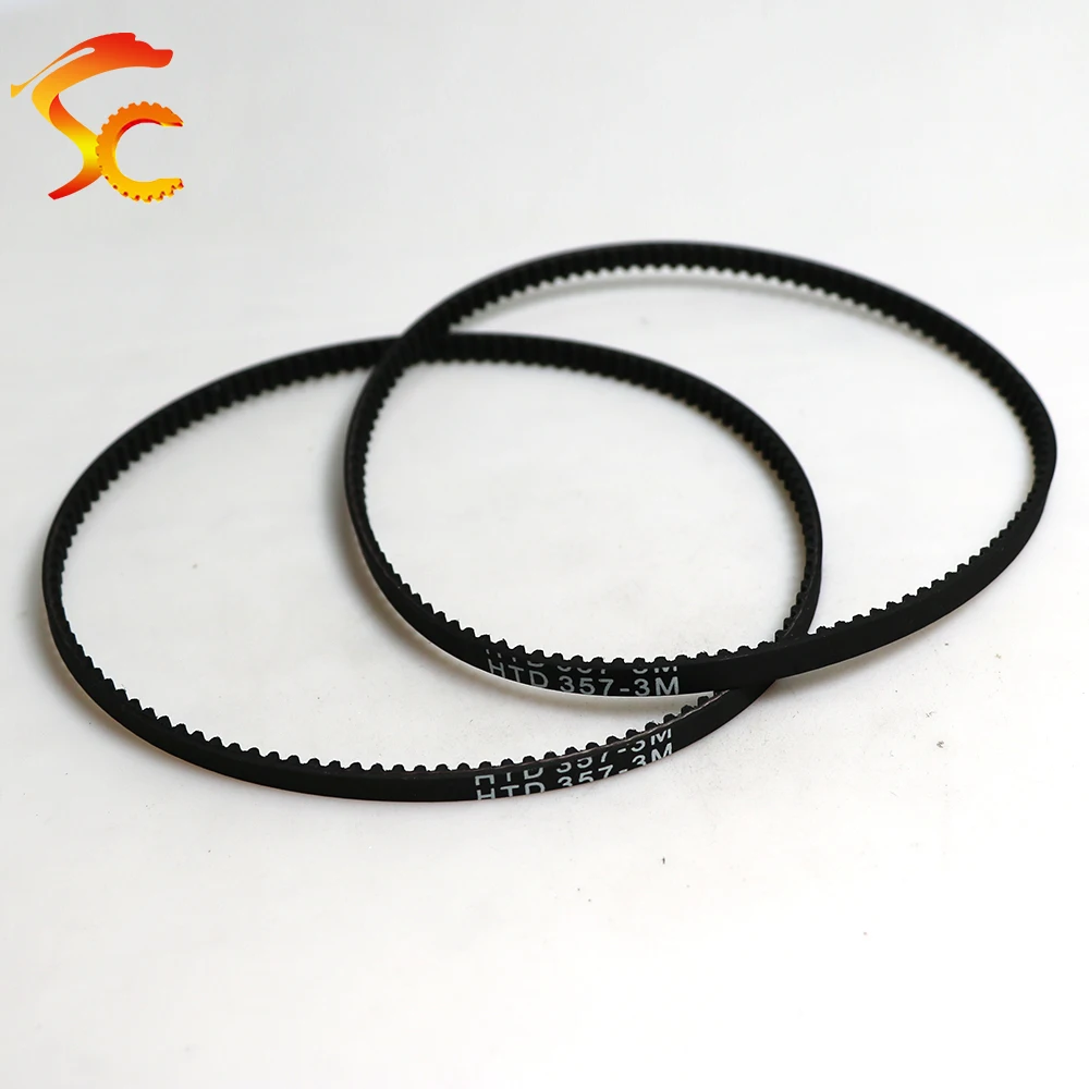 5PCS/LOT HTD 3M 324 357 384 closed loop rubber Drive Belt width 5mm 10mm 15mm 20mm  length 324mm 384mm 357mm 357-3M 3D printer