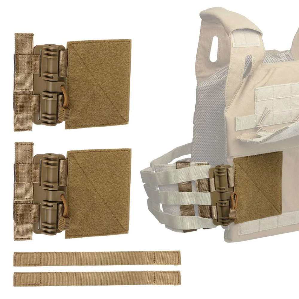 Tactical MOLLEE Vest Quick Release Buckle Set Fast Fit Molle Side Belt Cummerbund Straps for JPC CPC NCP XPC