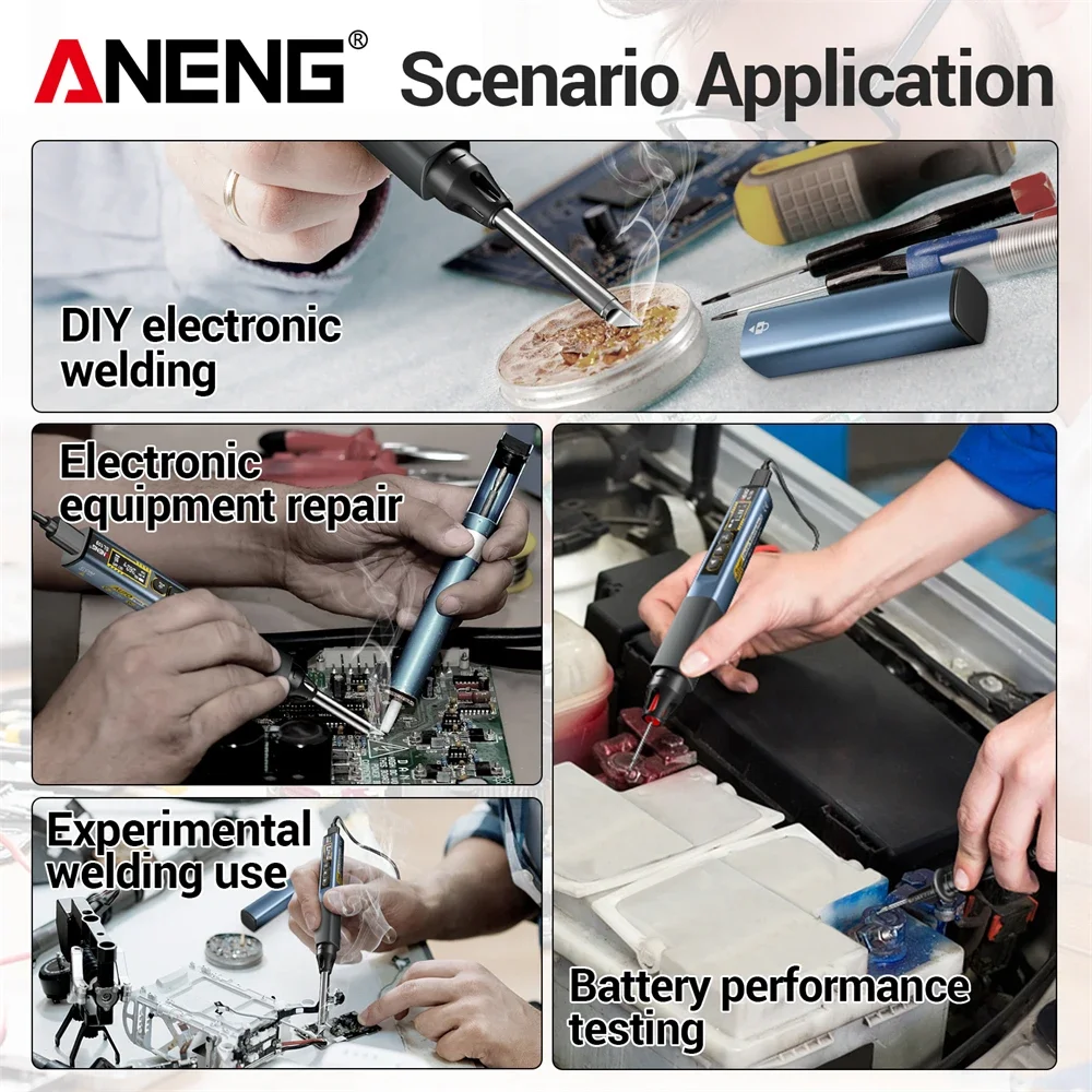 Repair Tools ANENG SL109 75W Electric Soldering Irons Adjustable kit Temperature Welding Solder Rework Station Heat Pencil Tip