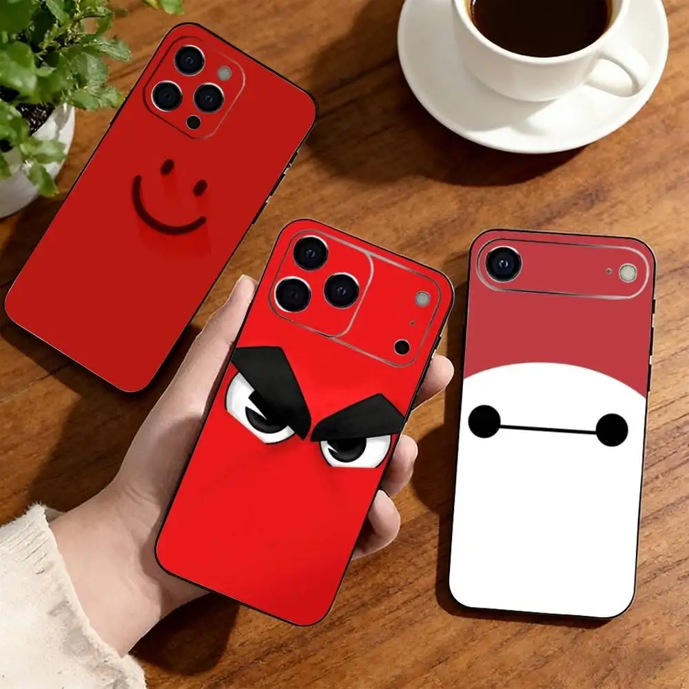 Cool Angry Eyes Red  Phone Case For iPhone17,16,15,14,13,12,11 Plus,Pro Soft Silicone Black Cover