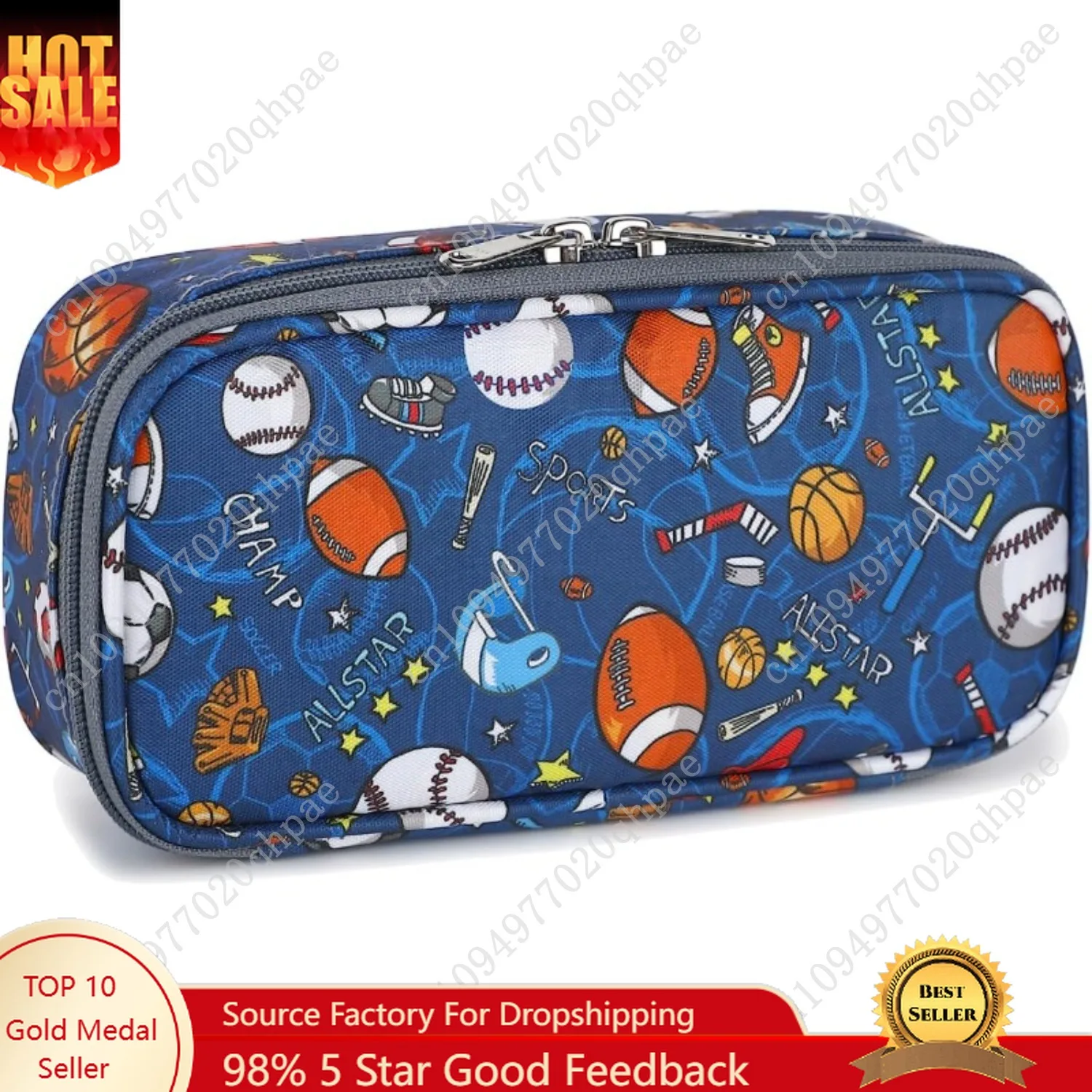 

FlowFly Large Capacity Pencil Case for Kids, Boys & Girls – Zippered Multi-Functional Pen Pouch, Soft & Portable Pencil Bag for