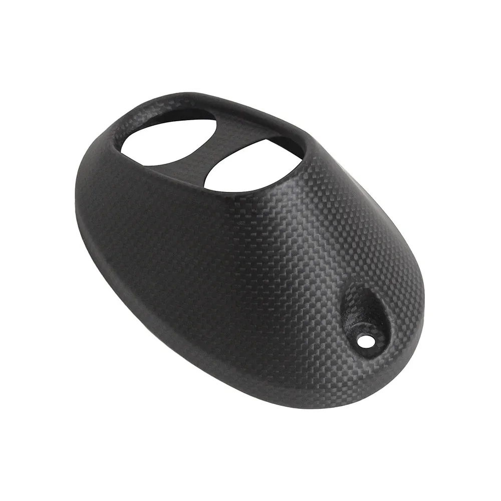 

Motorcycle Carbon Fiber Exhaust Cap End Pipe Cover Cowl For Ducati Desert X 2022 2023