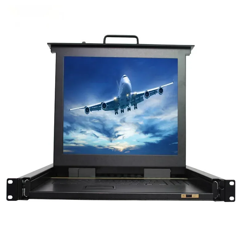 CE / FCC/ ROHS VGA 8ports KVM Console 15 Inch Monitor 1U Rack Mount Usb Lcd KVM Switch