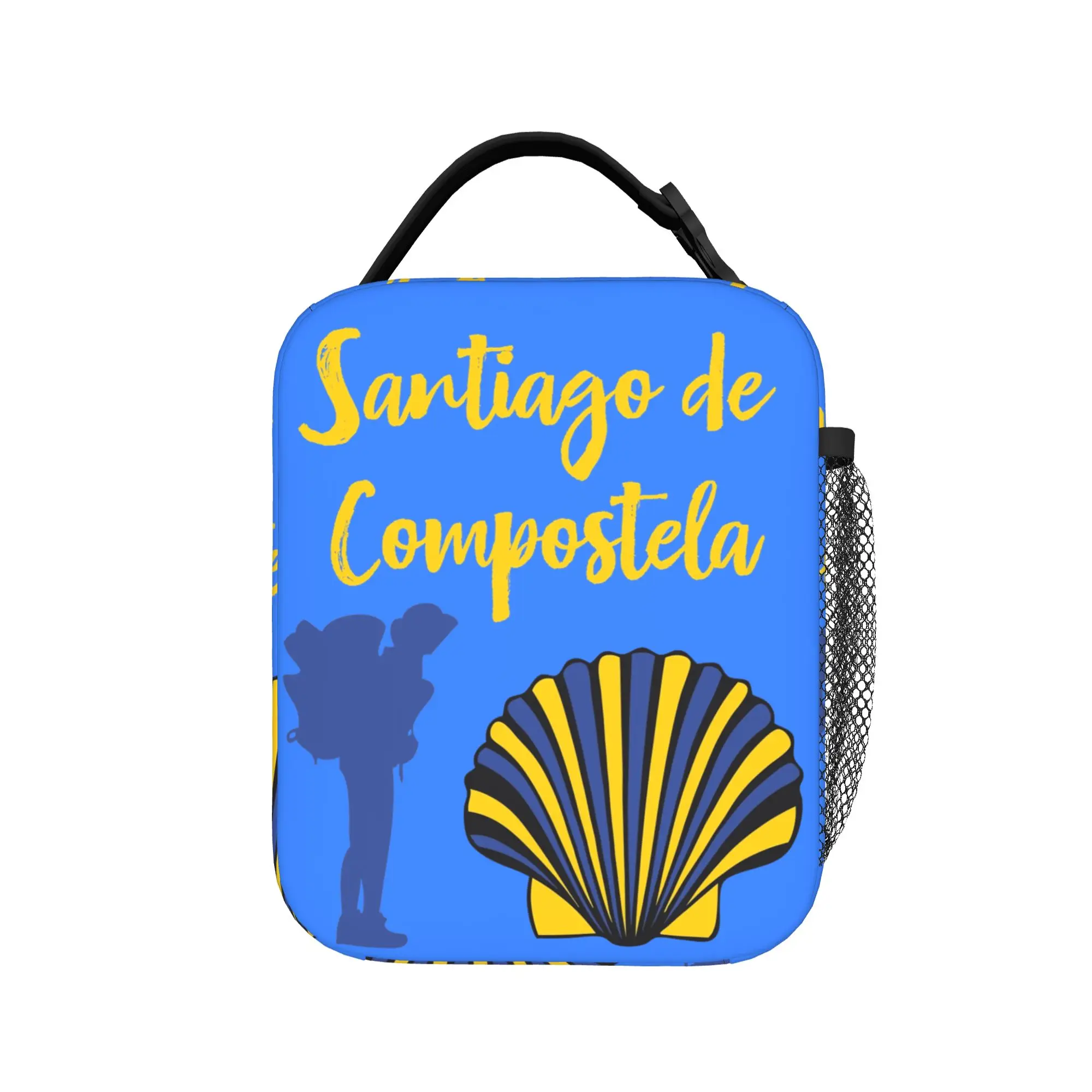 Camino de Santiago de Compostela pilgrim Insulated Lunch Bags Lunch Container Tote Lunch Box Bento Pouch College  Outdoor