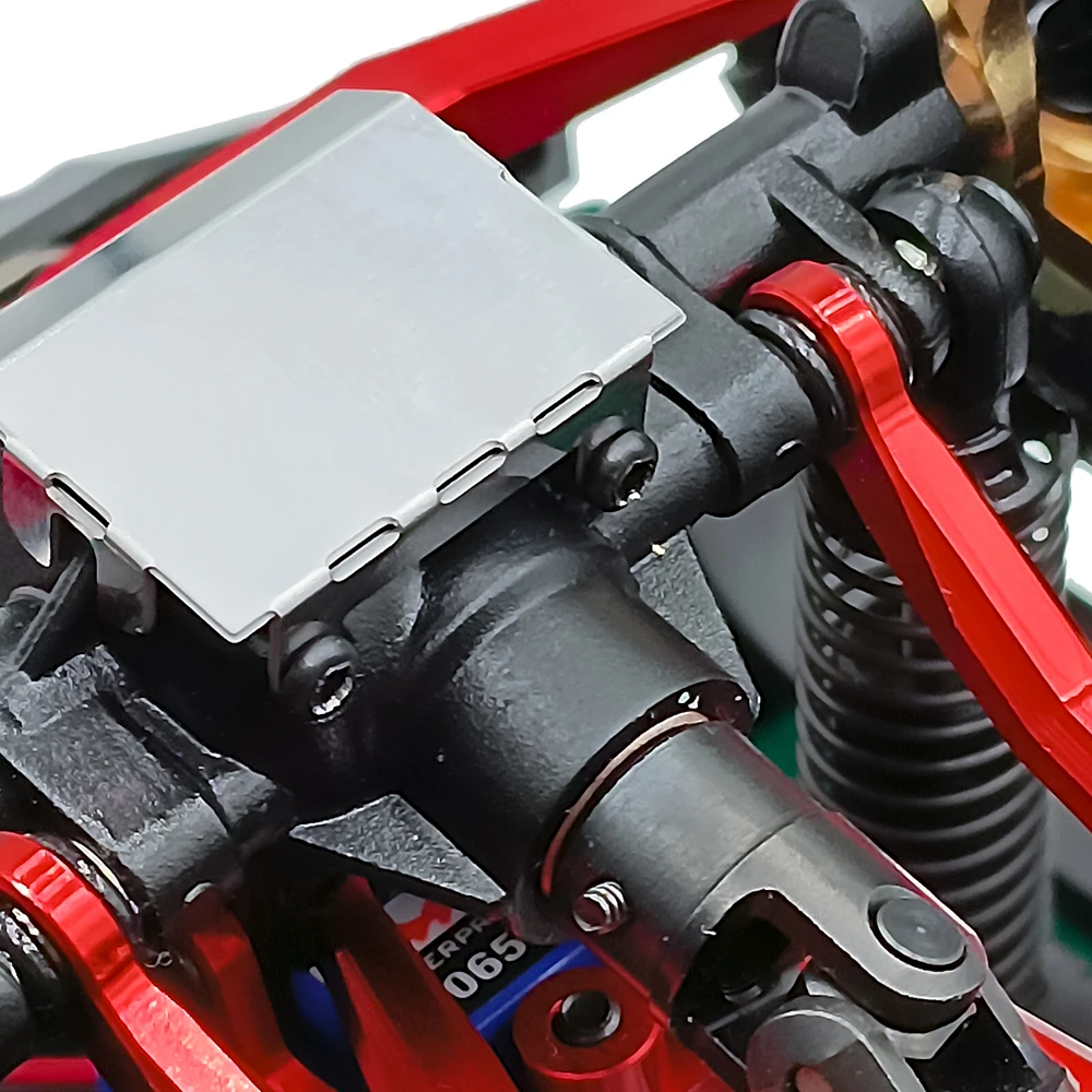 AXSPEED Rvs Chassis Armor Skid Plate As Protector voor 1/18 RC Crawler TRX4M Bronco Defender Upgrade Accessoires