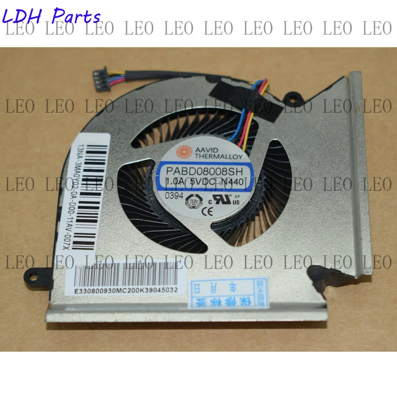 MY New CPU Cooling Fan 1.0A 5VDC For MSI GE66 GP66 GL66 PABD08008SH N440