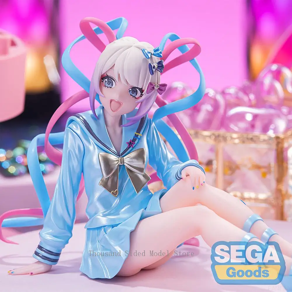 Originele SEGA PM NEEDY GIRL OVERDOSE Rain Action Figure Anime PVC Model 10 cm Computer Decoratie Ornamenten Verjaardagscadeau