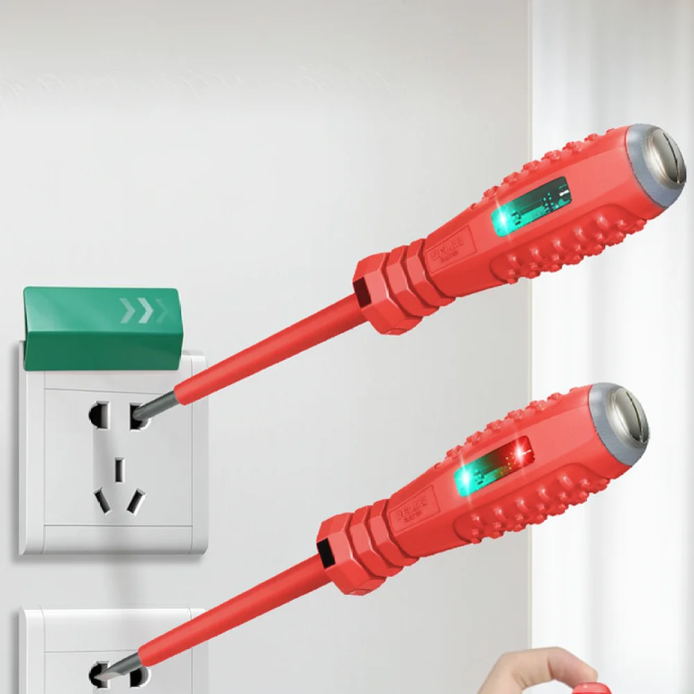 High Torque Circuit Test Pen For Delixi Electric Voltage Detector Manual Screwdriver Electrical Repair Hardware