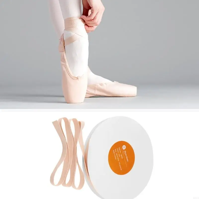 

20mm Wide Elastic Band For Ballet Shoes Stretchy Roll For Dance Practice And Performances 50 Yard Long Pink 69HD