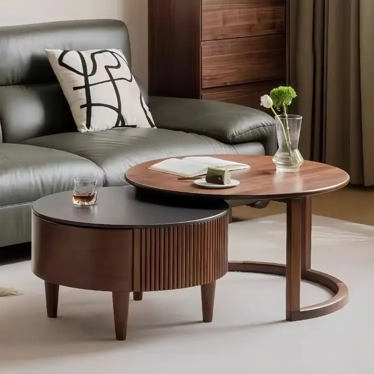 

Solid Wood Chair Simple Home Design Small Household Apartment Use //Modern High-End Glossy Rock Slab Coffee Table Set Durable