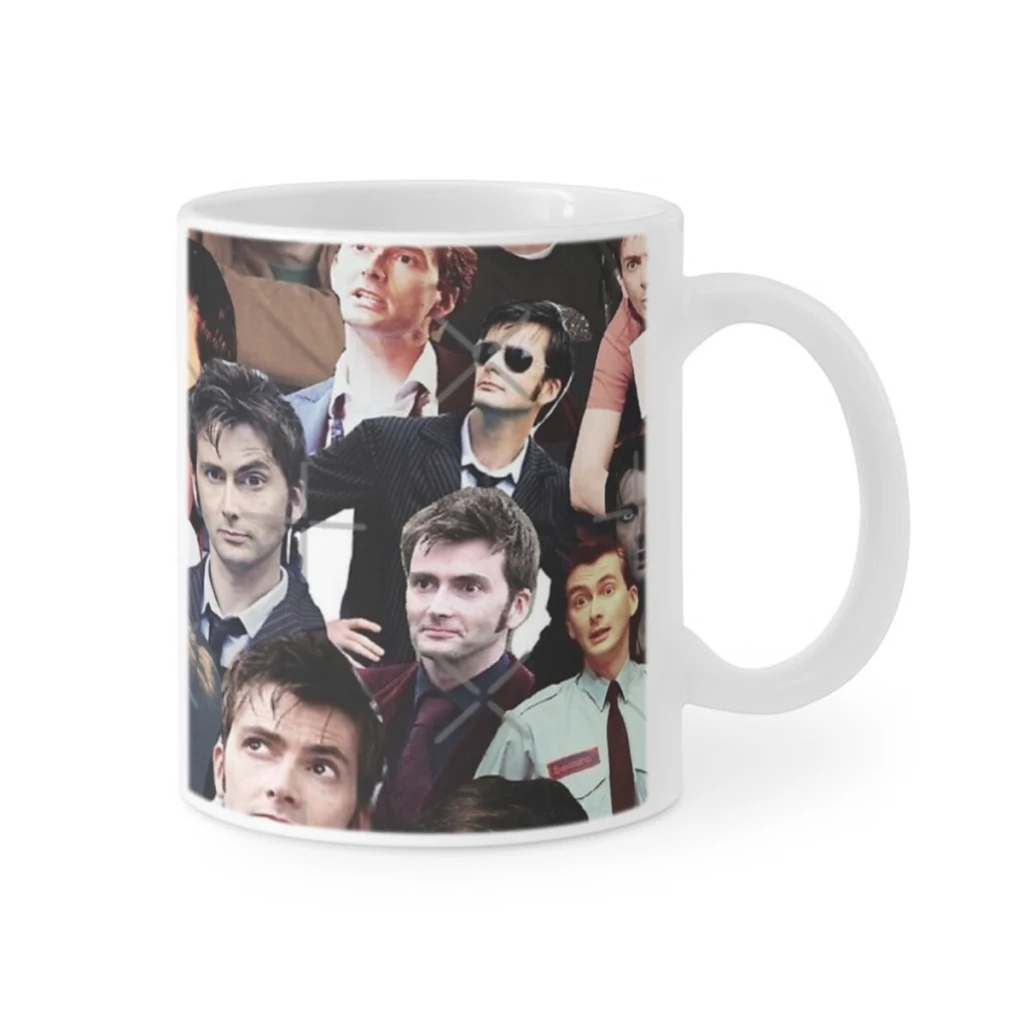 David Tennant Collage Coffee Ceramics Coffee Mugs Tea Cup Milk Cups Gifts Drinkware Coffeeware