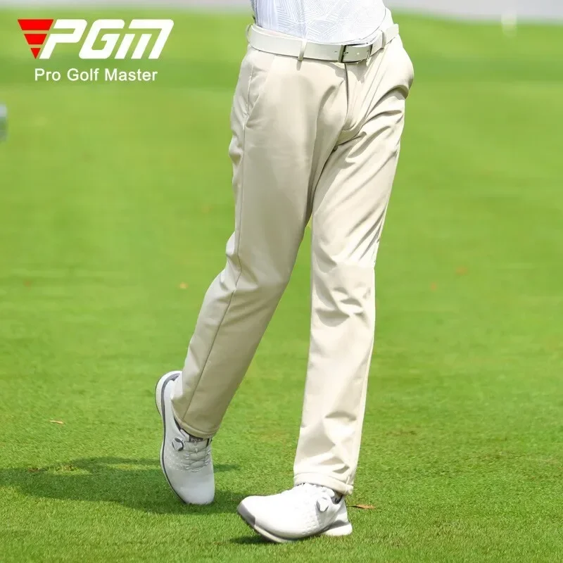 PGM Men's Golf Pants Elastic Comfortable Sports Pant with Perforations Golf Wear for Men KUZ154