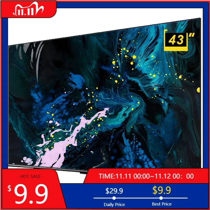 

STLF Customized Advanced 43 Inches Frameless Smart TV 110-240v 50/60Hz LCD Screen FHD Smart TV