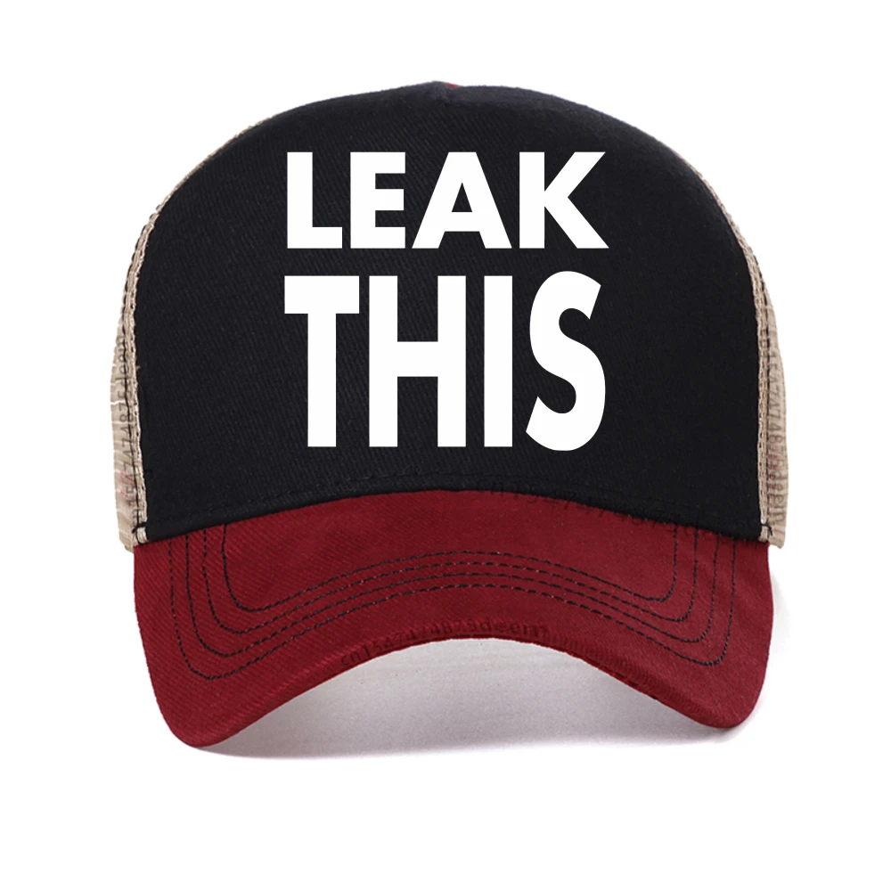 

Fashion Women Aesthetic Letter Print Leak This baseball cap Tate McRae So Close To What mesh hat casual Breathable sun hats