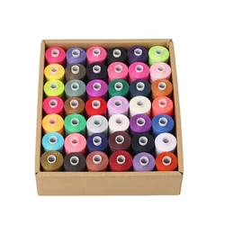 42 Rolls/Set 1000 Yards 402 Polyester Sewing Thread Of Household Use, 42 Colors, DIY Sewing