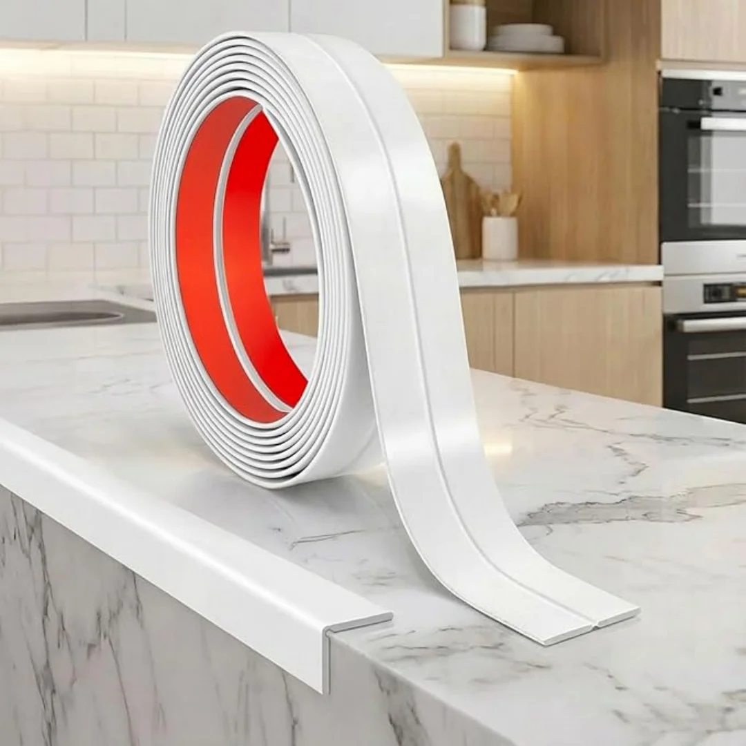 Self Adhesive Wall Corner Protector Flexible Peel&Stick Caulk Strip Floor Transition Strip,Prevents Wall Damage