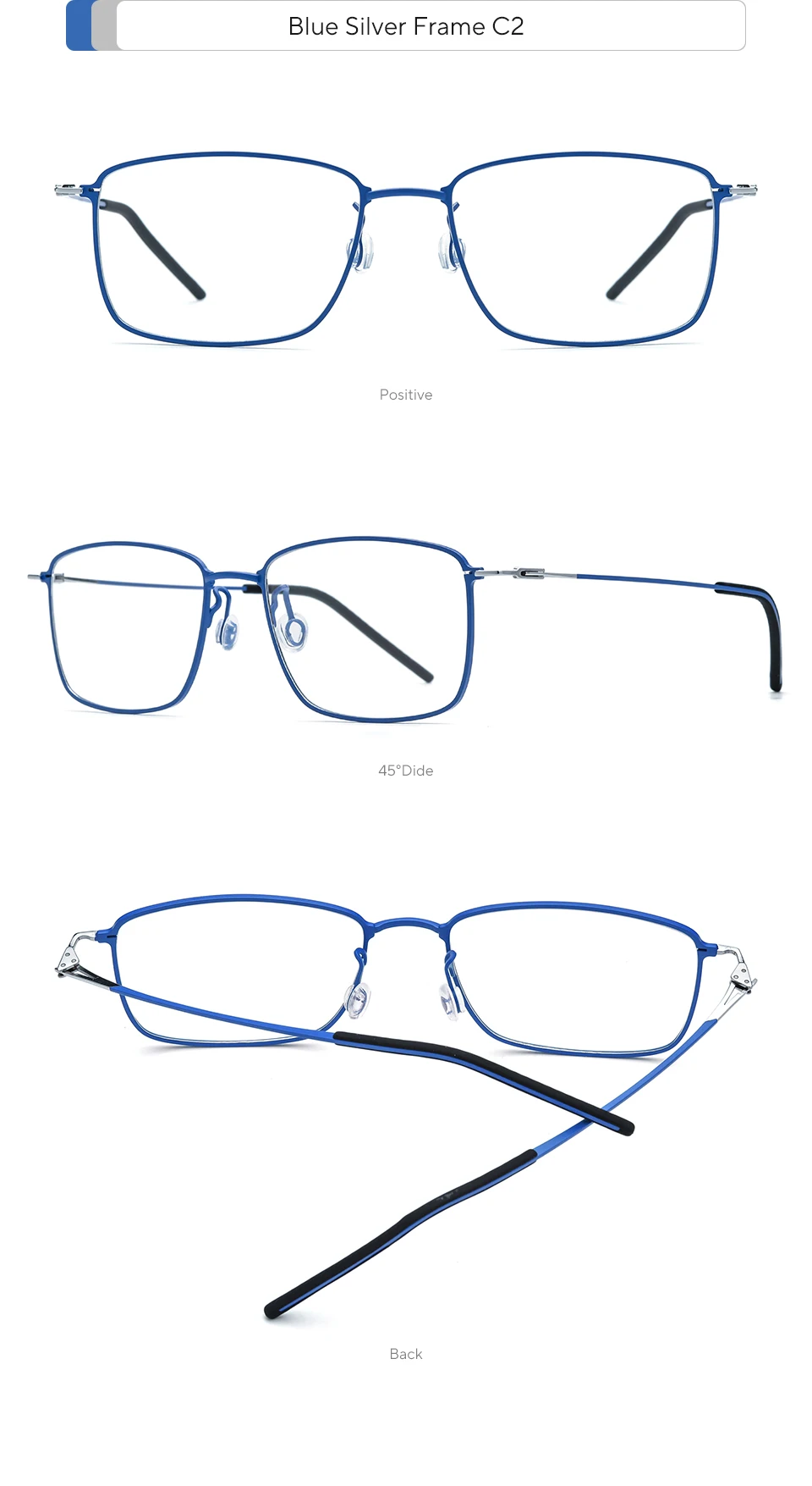 FONEX Titanium Glasses Frame Men Brand Design Square Korean Japaness Ultralight Eyeglasses Morten Screwless Denmark Eyewear 5913