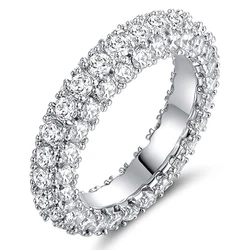 Huitan Luxury Promise Wedding Ring for Women Micro Paved Cubic Zirconia Simple Versatile Engagement Proposal Ring Party Jewelry