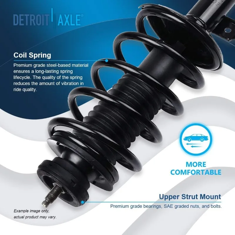 Detroit Axle - Kit sospensione anteriore da 12 pezzi per Aveo Aveo5 Pontiac G3 Wave 2 Ready Struts 2 Bracci di controllo inferiori