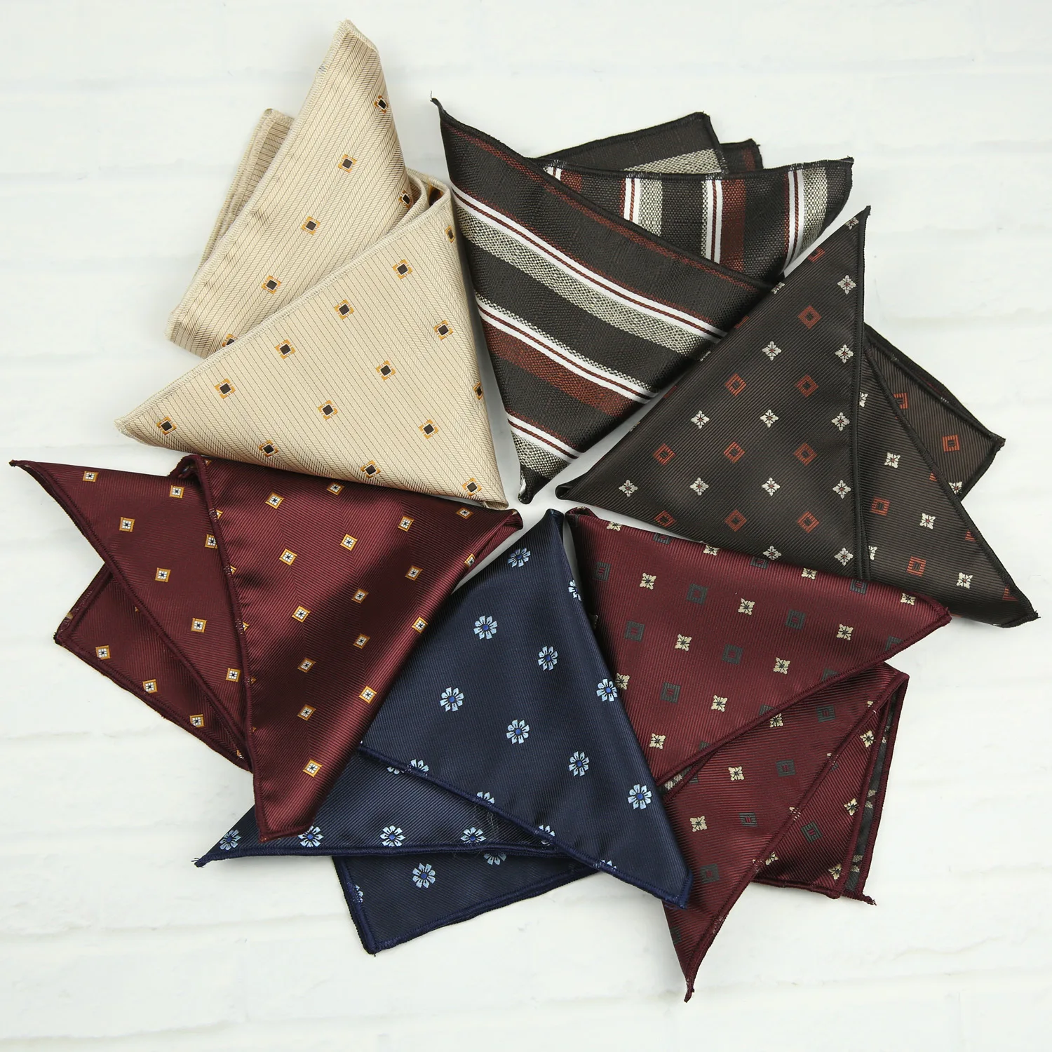 Poszetka do garnituru 23 cm, chustka na klatkę piersiową, męska, biznesowa, formalna, w stylu brytyjskim i koreańskim, jasny złoty brąz, chusteczka do nosa.