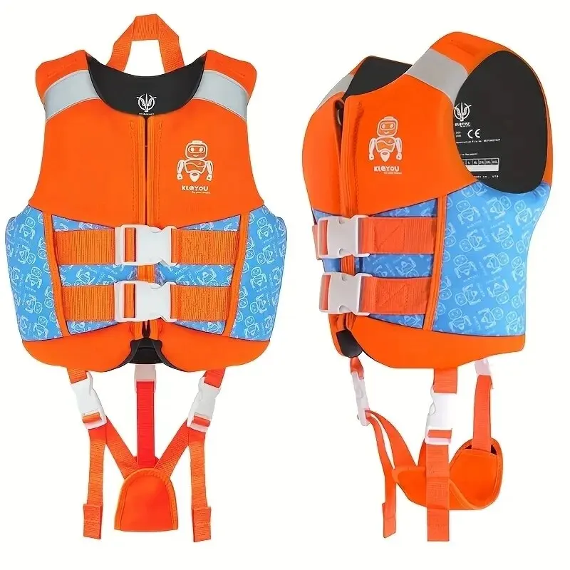 Neoprene Life Jacket for Kids, Boys Girls Buoyancy Life Vest, Surfing Vests Drifting Flotation Swimming Aid