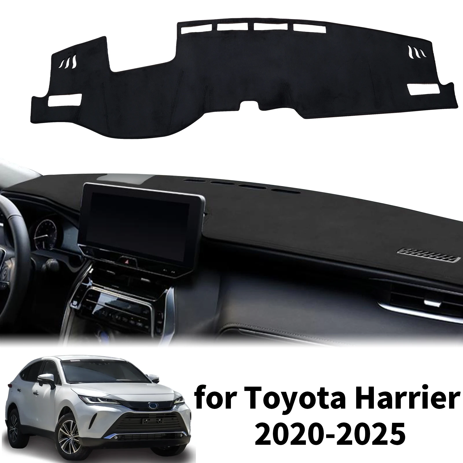 

fit for Toyota Harrier XU80 Venza 2020 2021 2022-2025 Dashmat Dashboard Cover Pad Protective Carpet Accessories DashMat Sunshade