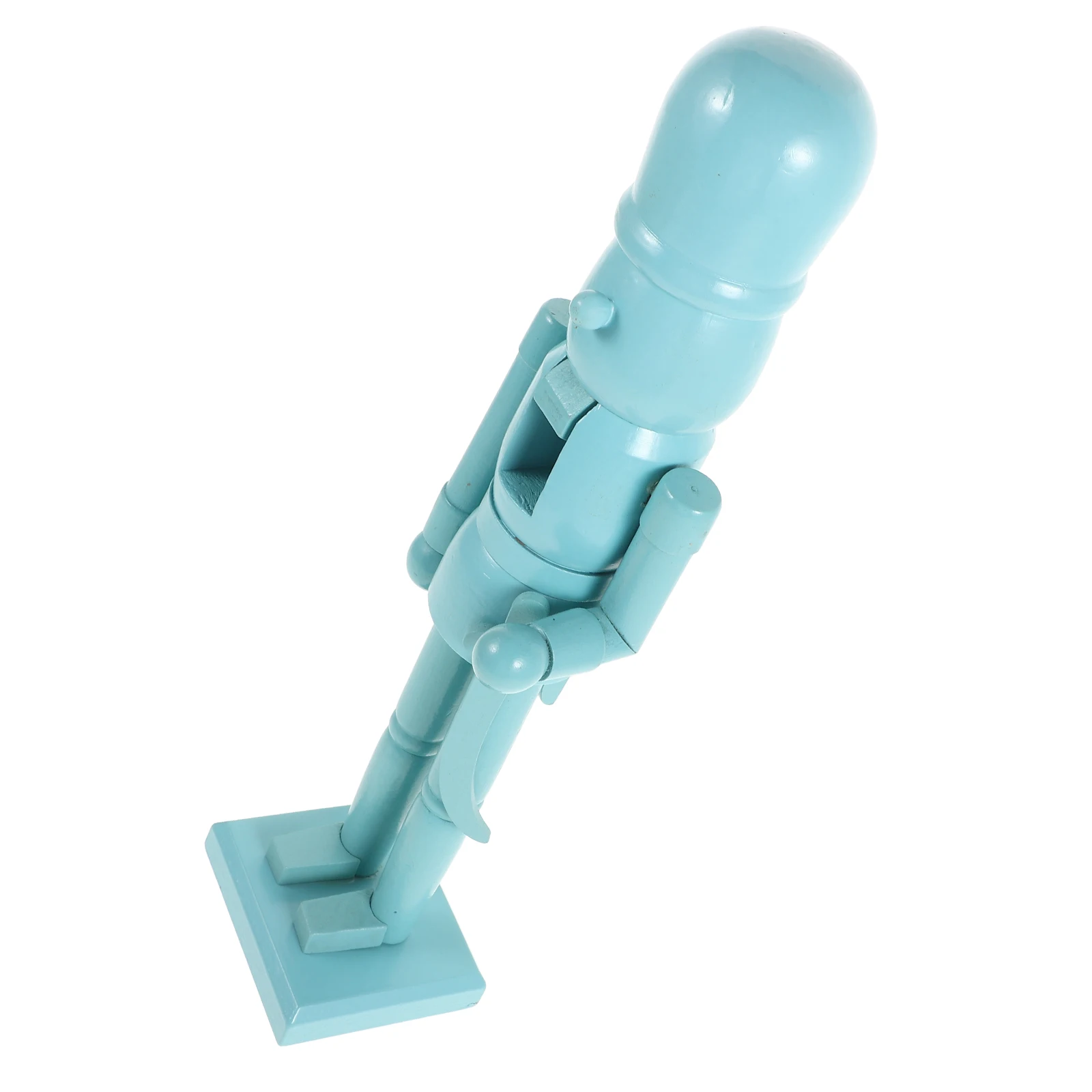 

Wooden Nutcracker Decoration Cute Christmas Soldier Figure Reusable Desktop Ornament Festival Xmas Supplies Craft