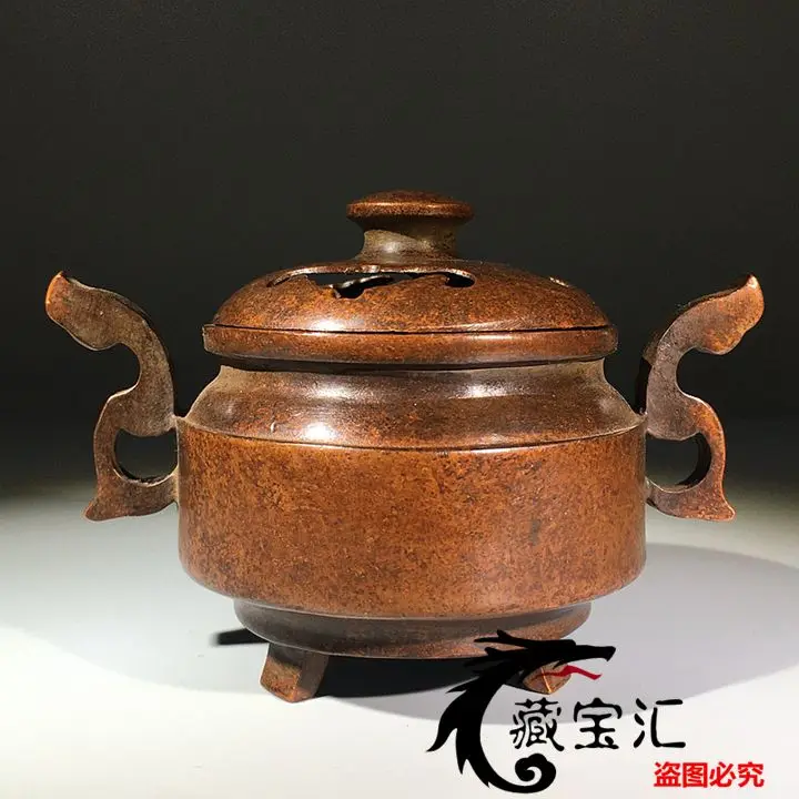 

Miscellaneous: authentic old bronze, Xuande furnace, amphora with lid, incense burner old objects