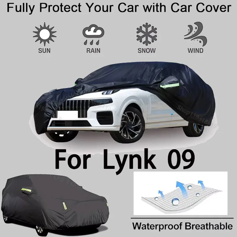 

Full Car Cover For Lynk 09 Outdoor Protective Gear-Snowproof,Sunshield,Waterproof and Dustproof Automobile Accessories
