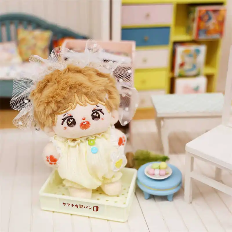 

10cm 2Pc Cute Pajamas Doll Clothes Soft Kawaii Pajama Jumpsuit Set DIY Doll Outfit Changing Dressing Game Gifts for Girls Fans