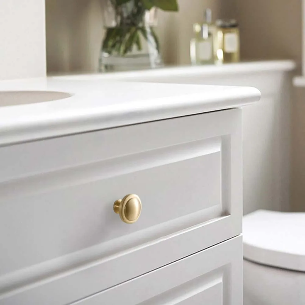 For Cabinets Elegant Gold Handle Classical Gold Drawer Pull European Design High-quality Brass Luxurious Atmosphere