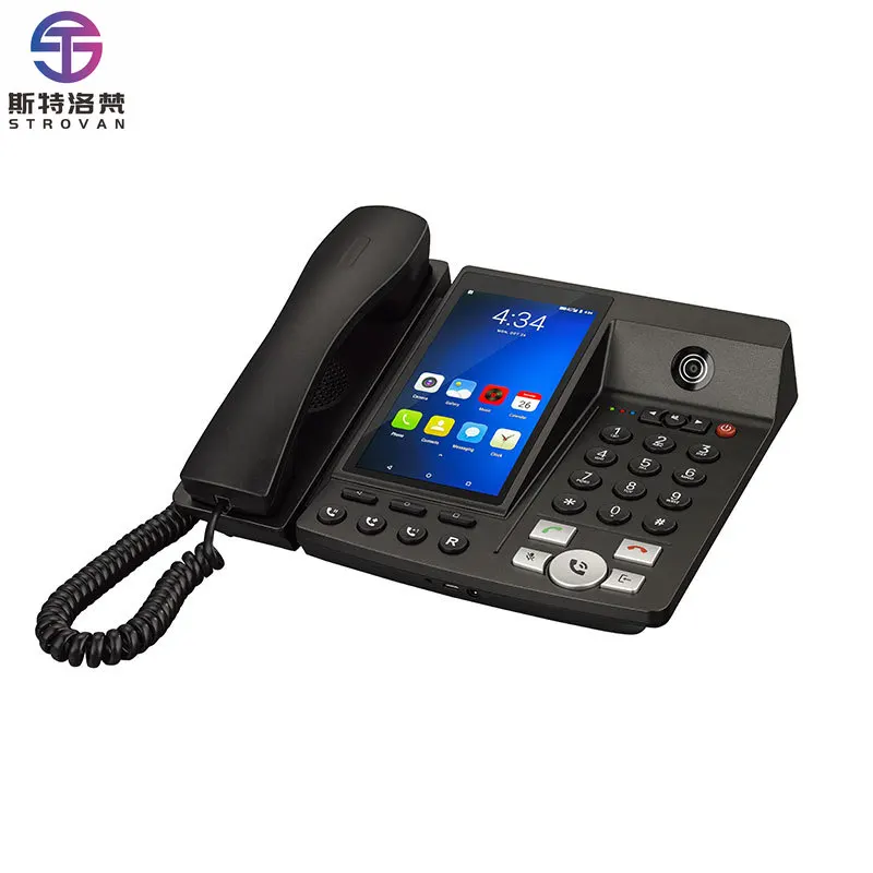 

Hot Sales FWP F910 4G LTE Cordless Telephone Android Video Call 5.5 Inch Screen WiFi Hotspot FM MP3 Fixed Wireless Desktop Phone