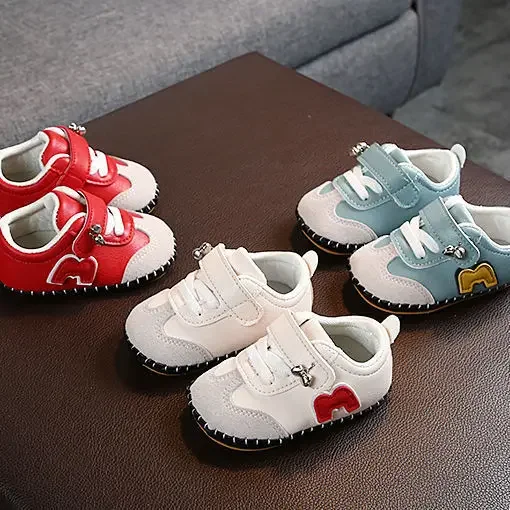 Autunno e inverno bambino non cade 0-1 anno femmina neonato scarpe con suola morbida maschio 6-12 mesi 9 scarpe da bambino