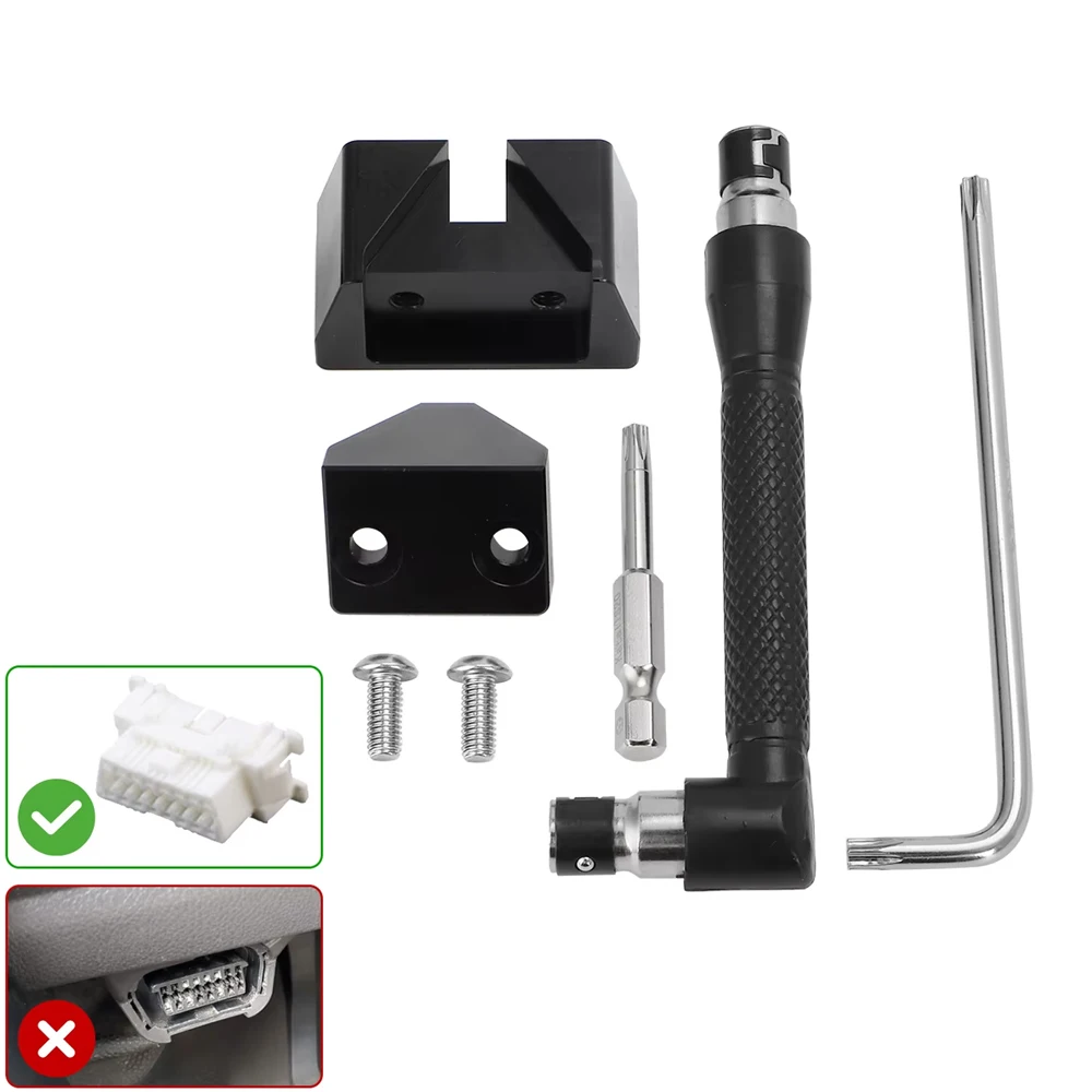 OBD II OBD2 Port Lock Tool Security Anti-theft Lock Kit For 1996-Up Vehicles Block Access To OBD Connector Auto Anti Theft