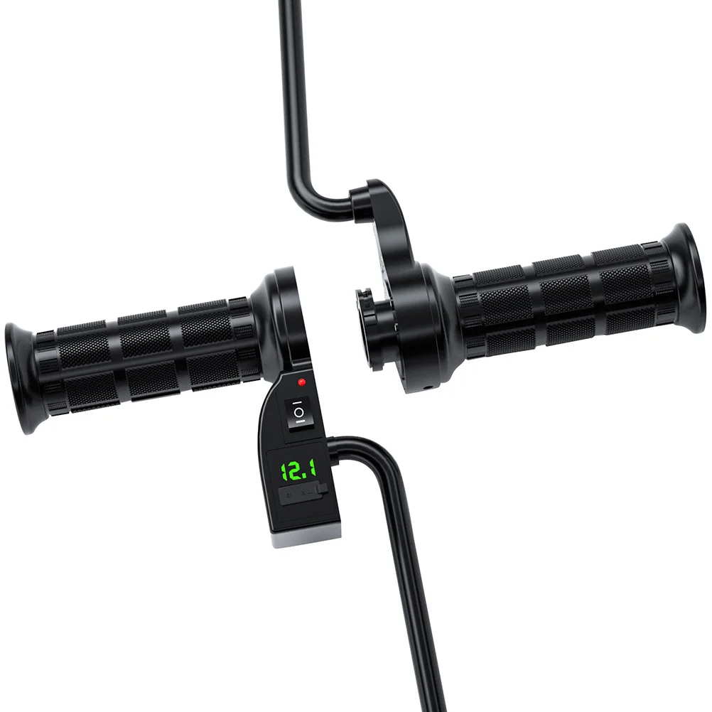 

1 Pair Electric Heating Handgrip 65-85℃ Adjustable Thermostatic Heater Sleeve For Motorcycle Scooter Atv Heated Handlebar Covers