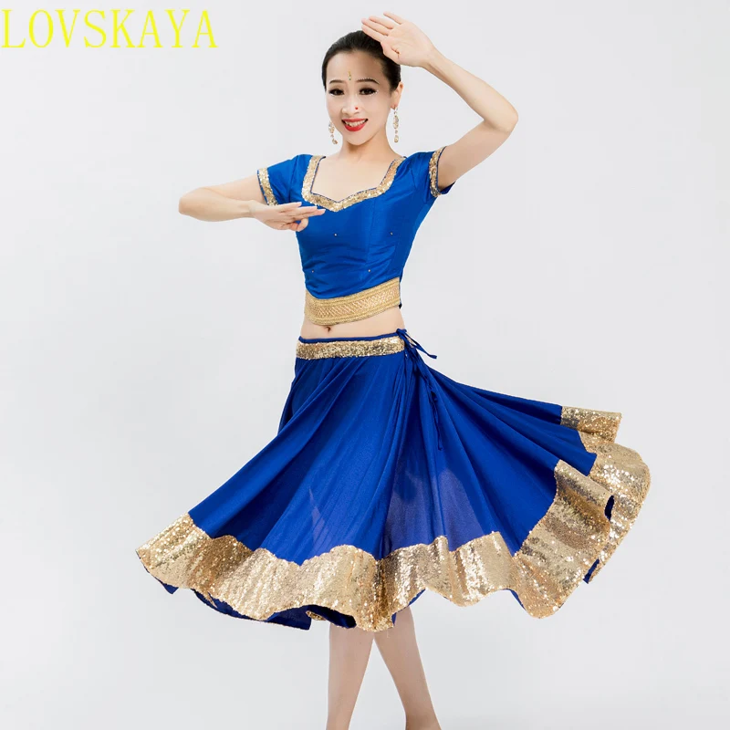 Belly Dance Skirt, Indian Classical Dance Stage Performance Dress, Oriental Dance Practice Dress, Ladies and Adults