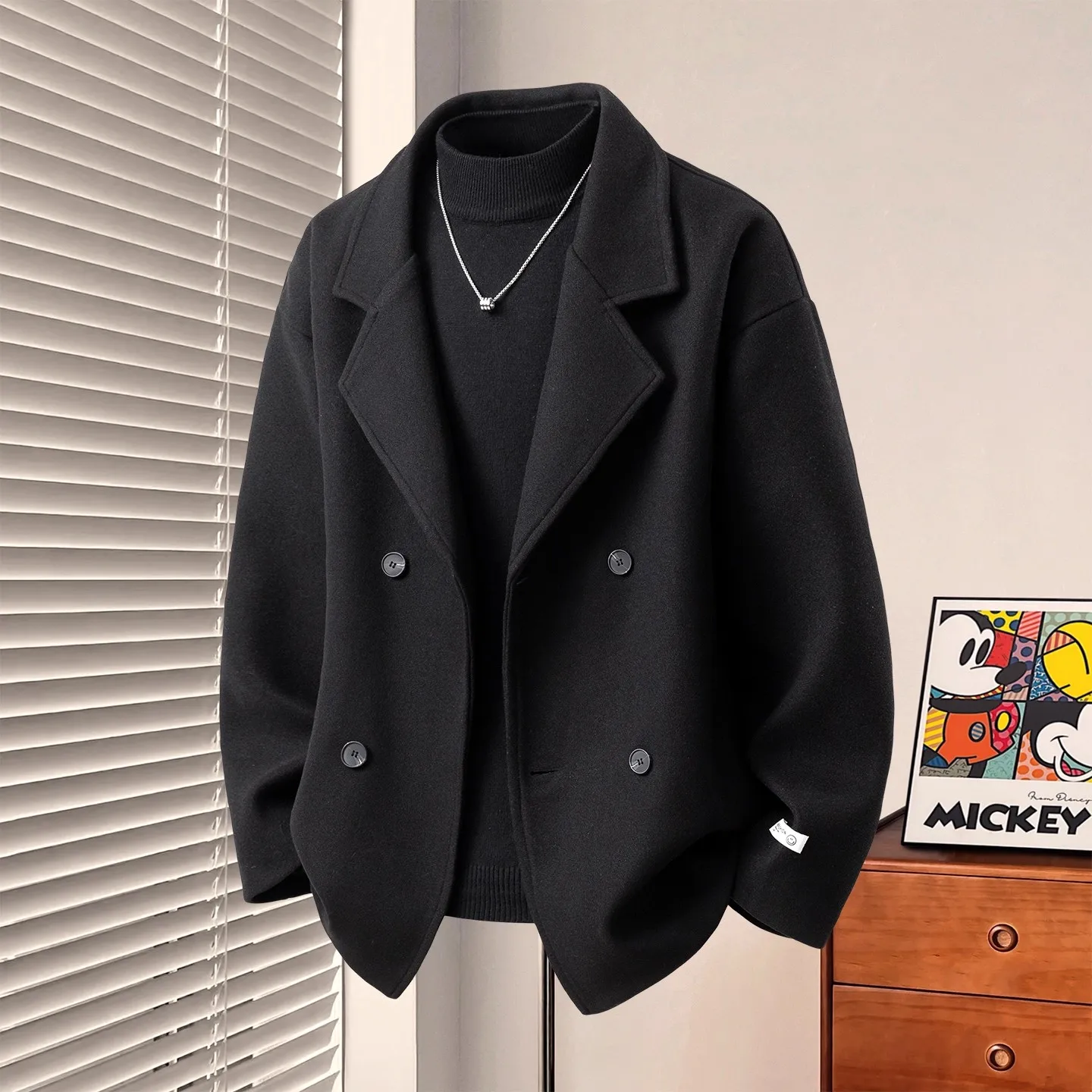 

Мужская куртка Sli ort: осенне-зимняя повседневная модная верхняя одежда с воротником-стойкой, из полиэстера, приталенного кроя, с множеством карманов