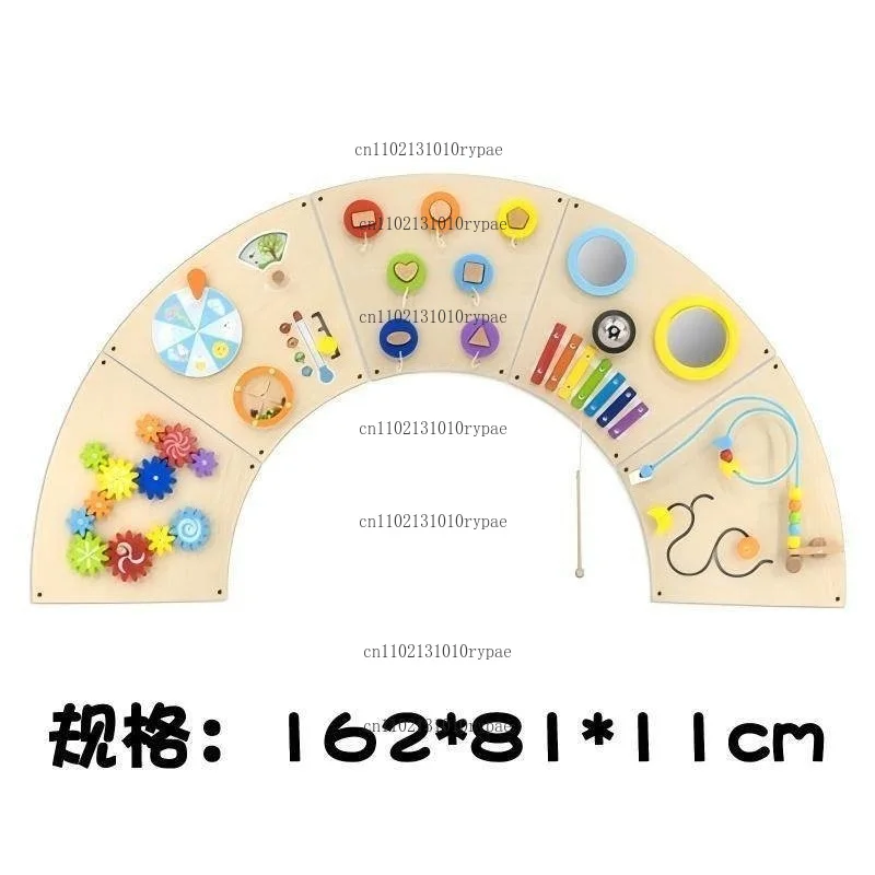 Arched Rainbow Educational Knowledge Cognition Board for Kindergarten Intellectual Wall Games