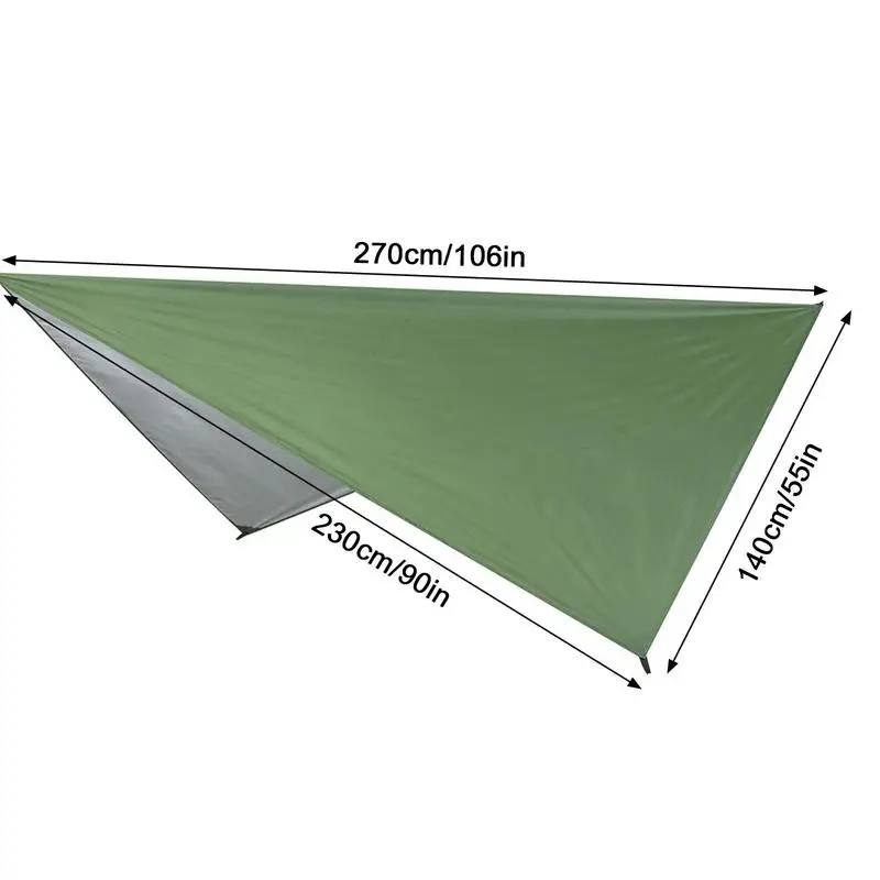 Lightweight Portable Camping Hammock And Tent Awning Rain Fly Tarp Waterproof Mosquito Net Hammock Canopy 210T Nylon Hammocks