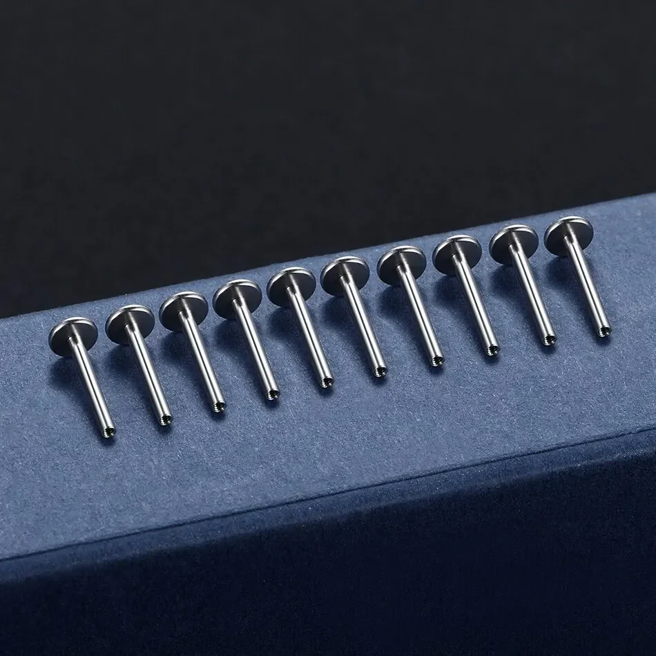 10PCS G23 Titan Labret 16G 18G 4/14mm Stange Innengewinde Stecker Septum Ohr Lippen nase Piercing Tragus Körper Schmuck Zubehör