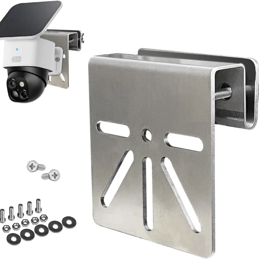 Stainless Steel Security Camera Brackets Rustproof Screws Without Drilling Required Camera Holder Bracket Weatherproof Metal