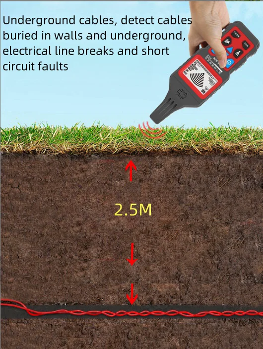 NF-826Buried wire Underground cable test 220V electrician dark wire detector Strong wire finder cable line breakpoint and short