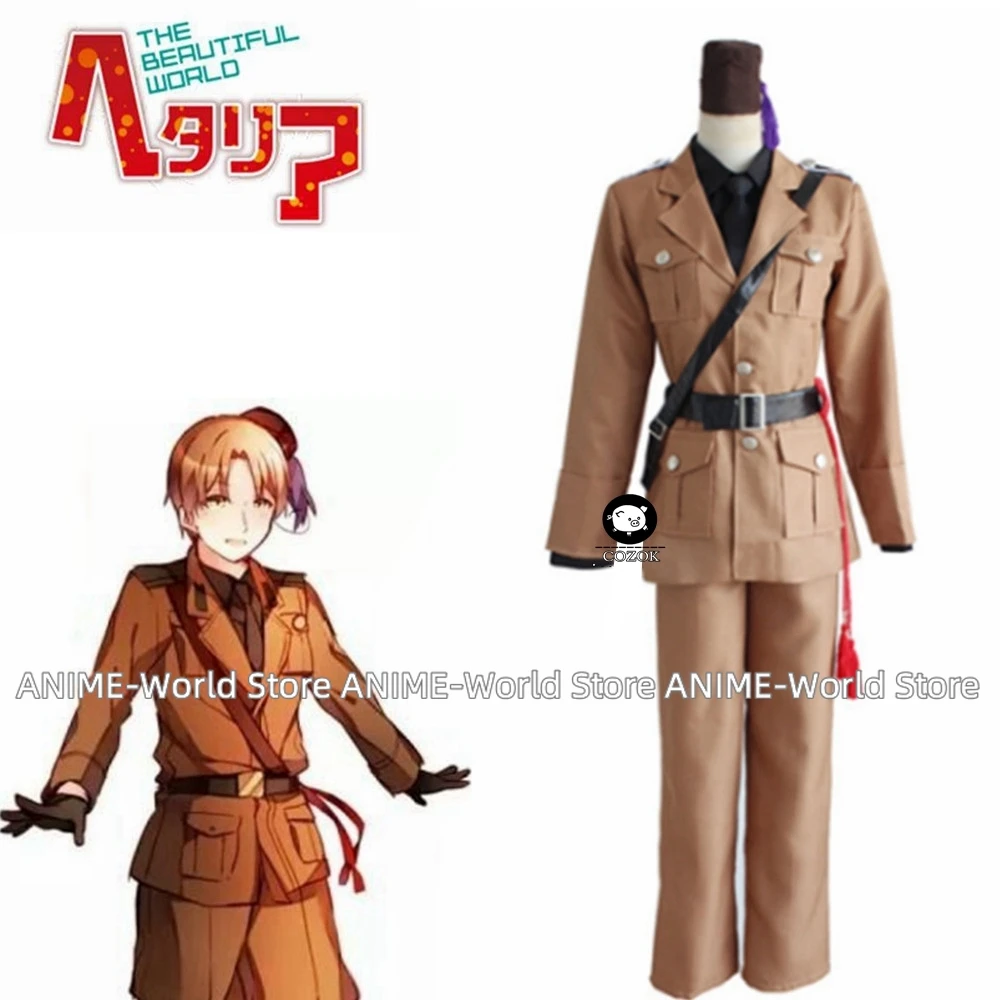 

Anime Hetalia Axis Powers Cosplay Costumes Romano Lovino Vargas Uniform Cosplay Costumes Halloween Carnival Party APH Cosplay